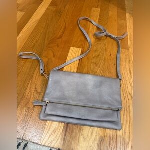 Elegant Gray Women's Crossbody Bag